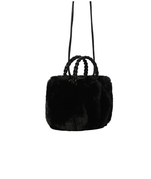 Versatile Mini Faux Fur Handbag