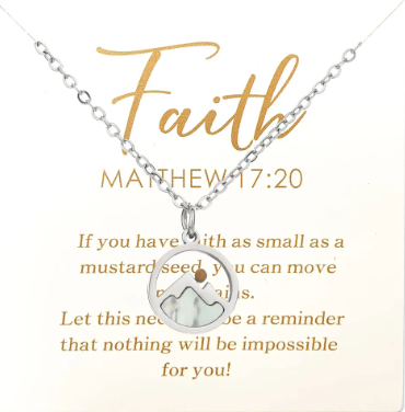 Mustard Seed Faith Stainless Steel Minimalist Necklace