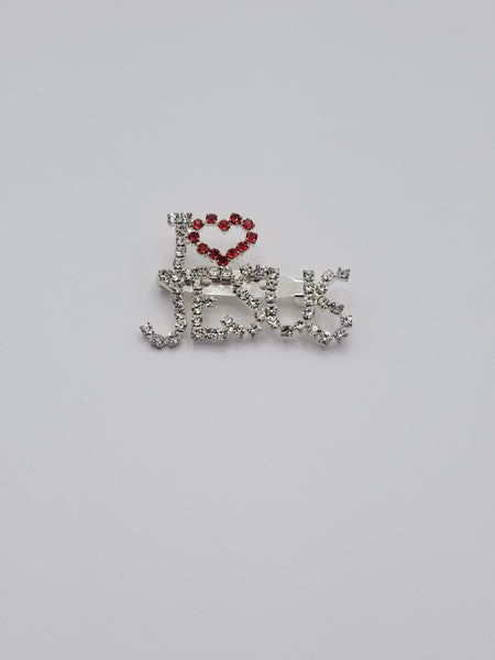 I Love Jesus Brooch