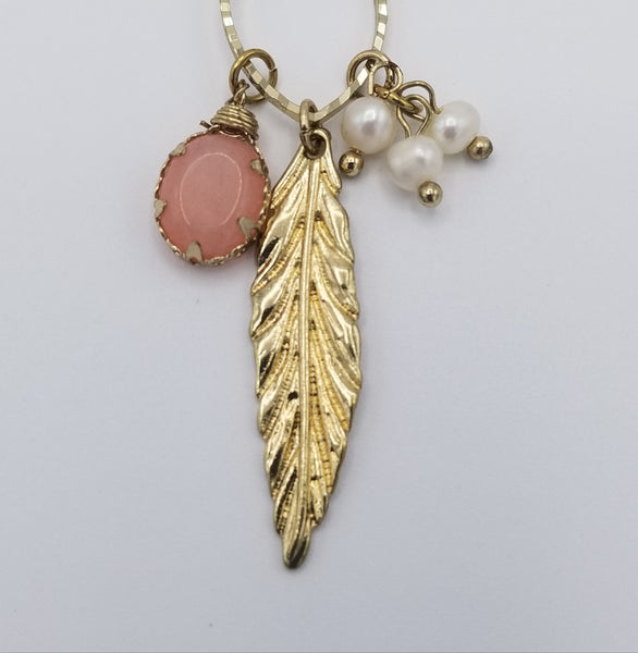 Dainty Pink Gold Earrings