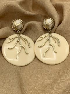 Ivory Tree Earrings