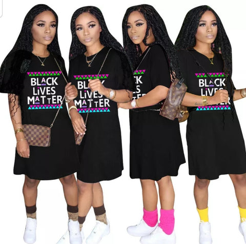 Black Lives Matter T-shirt Dress